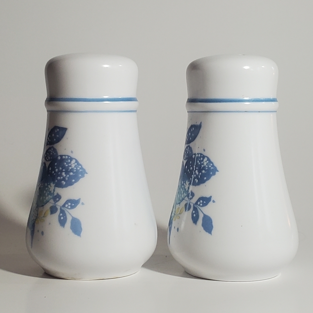 NORITAKE Vintage Salt & Pepper Set from the Good Times Collection Floral Pattern - Picture 5 of 10